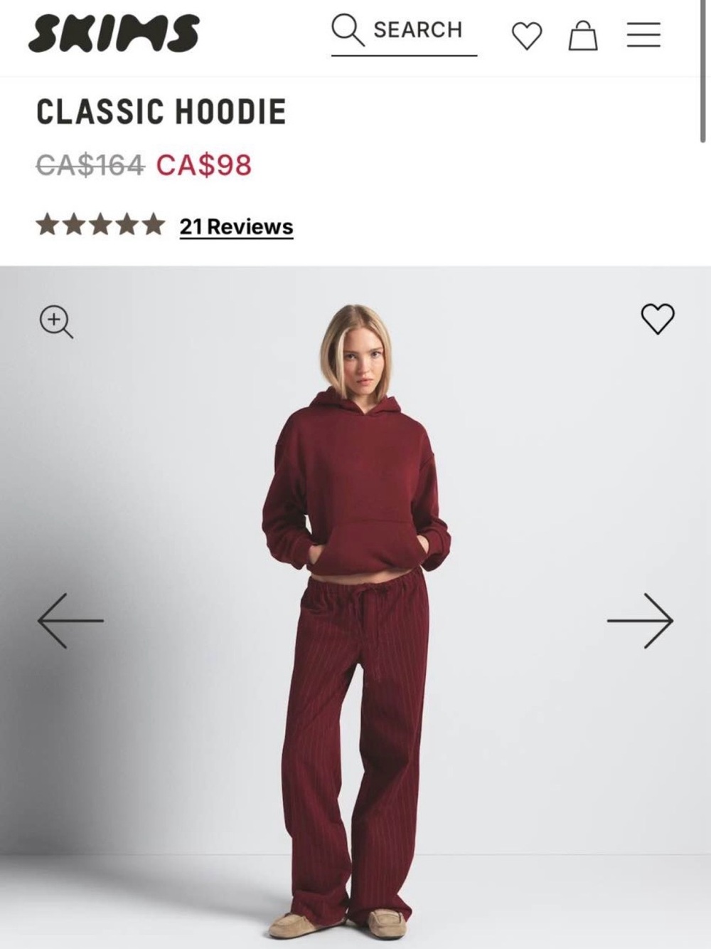 SKIMS Classic Hoodie